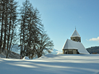 Kirche St. Remigius im Winter - Gemeinde Falera 